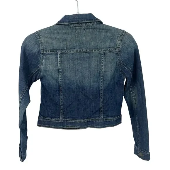 Gap Factory Kids Blue Denim Jean Jacket Size Medium M - Picture 2 of 6